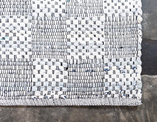 Rug Unique Loom Chindi Cotton Ivory Runner 2' 6 x 6' 0