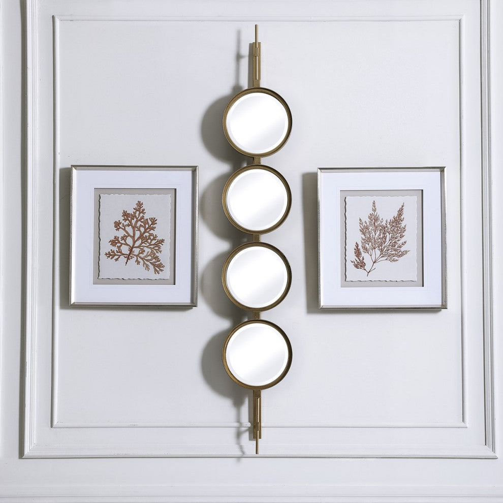 Uttermost Button Gold Mirror 09666