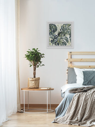 "Watercolor Leaf" Framed Painting Print, 12"x12"