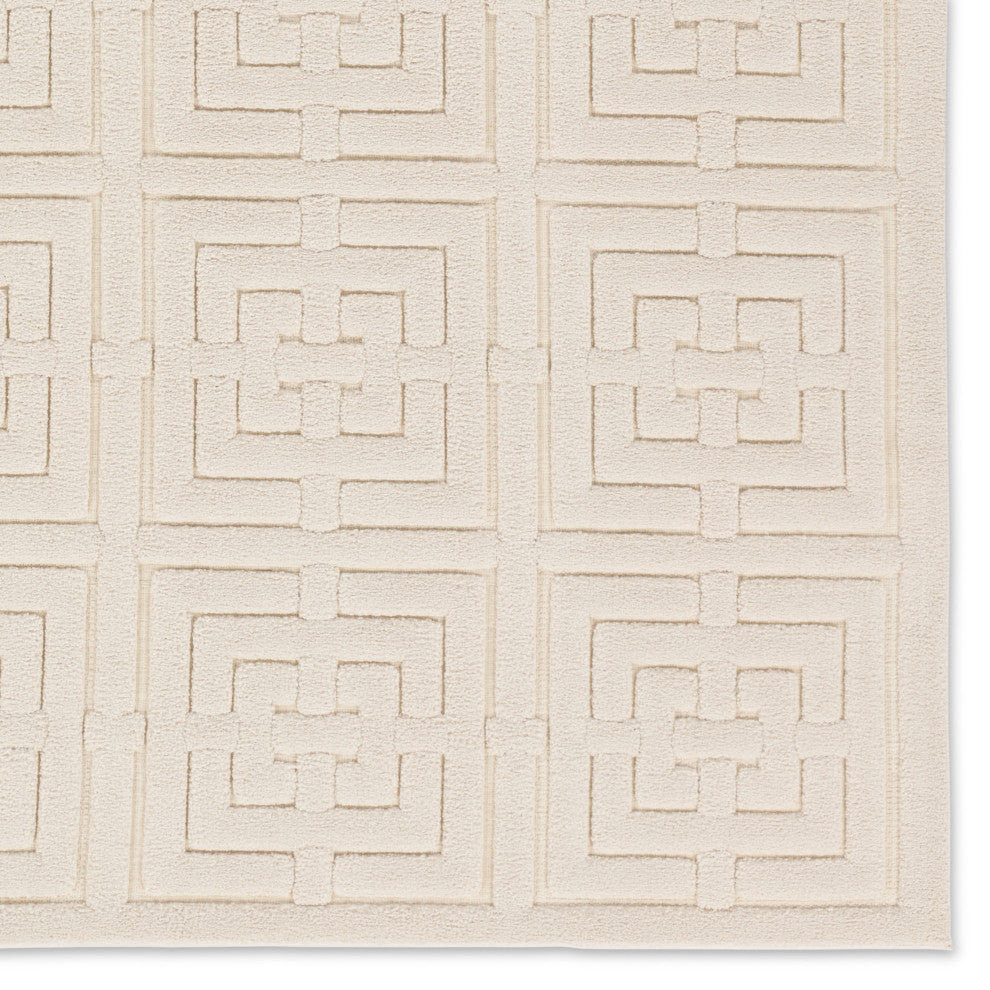 Jaipur Living Marvelle Geometric Cream Area Rug 5'3"X7'6"