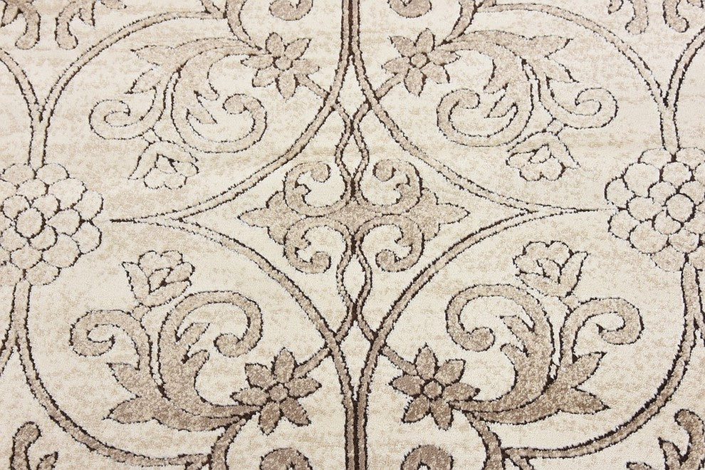 Unique Loom Dark Beige Washington Rushmore 4' 0 x 6' 0 Area Rug