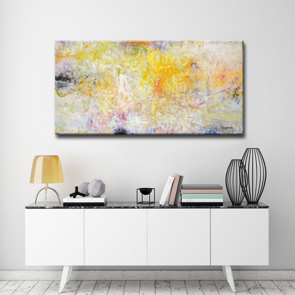Ready2HangArt Oversized Canvas 'Contentment' by Norman Wyatt, 12"x24"