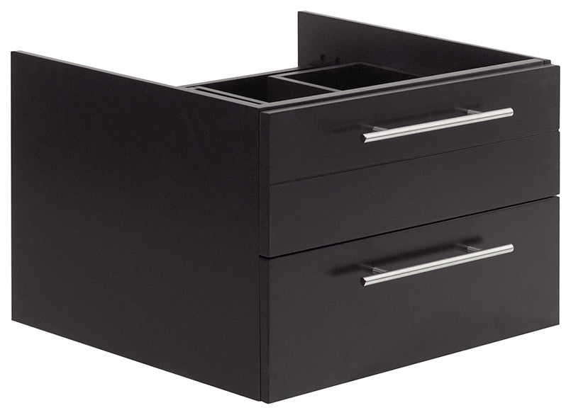 Lucera Wall Mount Vessel Sink Bathroom Cabinet, Espresso, 24"