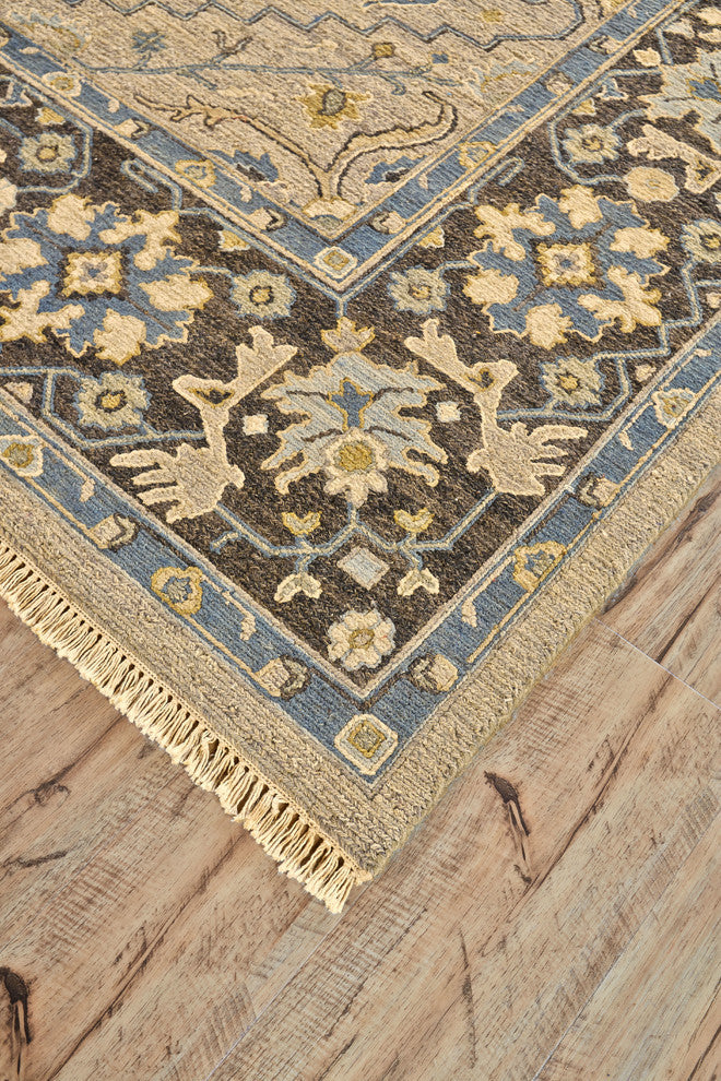 Weave & Wander Albemarle Rug, Smoke/Gray, 2'x3'
