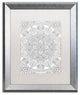 Hello Angel ''Mandala One'' Art, Silver Frame, White Mat, 20x16