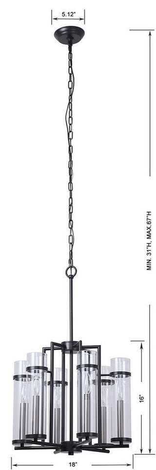 Linea di Liara Chiara Cylinder Chandelier