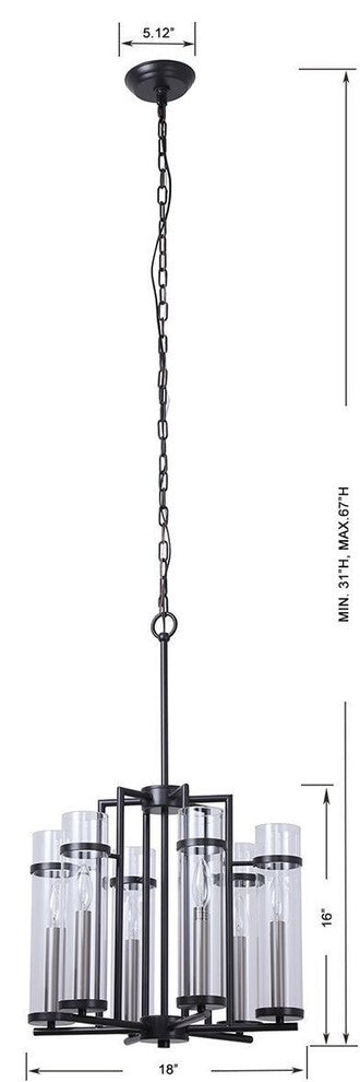 Linea di Liara Chiara Cylinder Chandelier