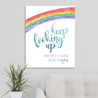 Keep Looking Up Wrapped Canvas Art Print, 24"x30"x1.5"