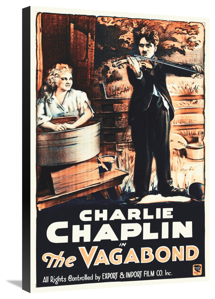 Charlie Chaplin, French, The Vagabond, 1916, 20x30