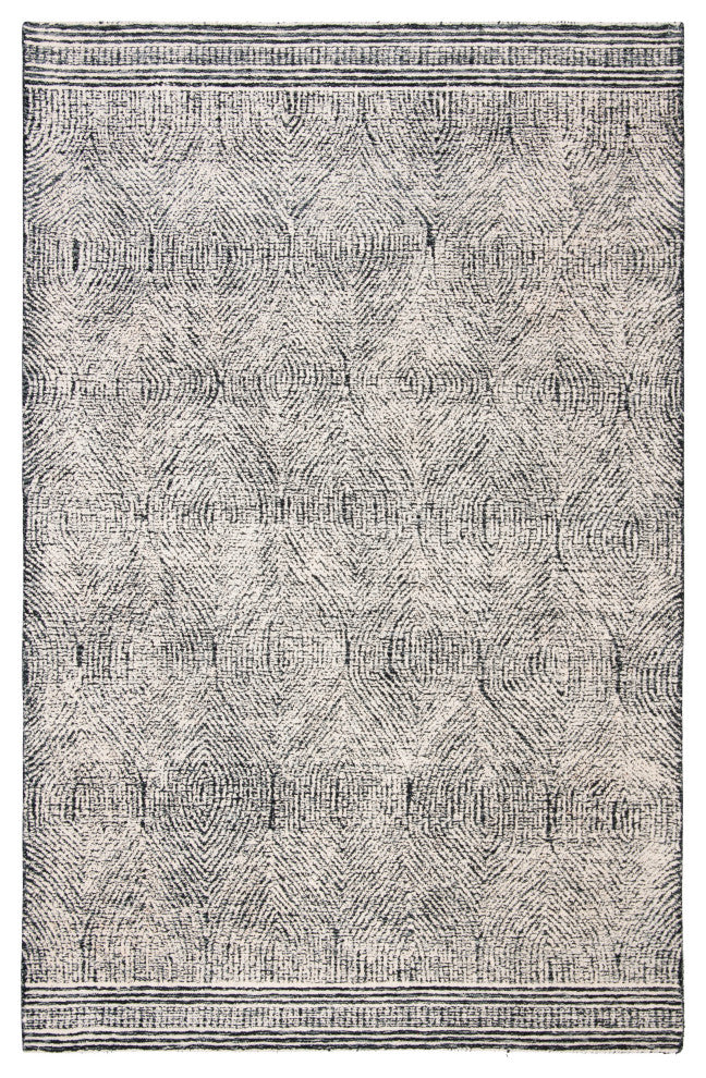 Safavieh Couture Abstract Collection, ABT340 Rug, Ivory/Charcoal, 2'x3'