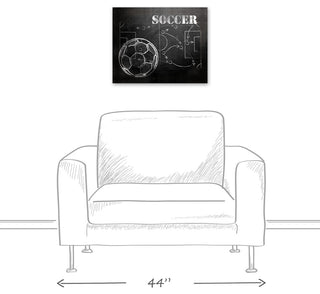 Soccer Plays 20x16 Canvas Wall Art