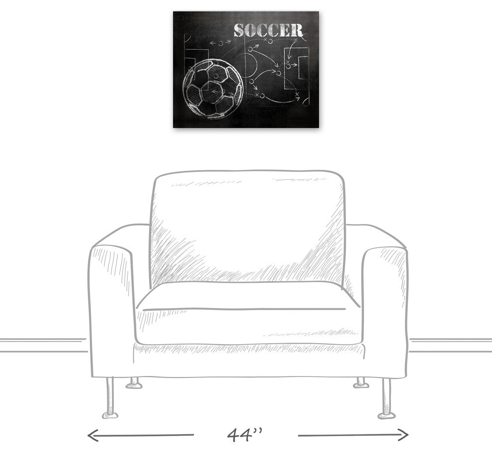 Soccer Plays 20x16 Canvas Wall Art