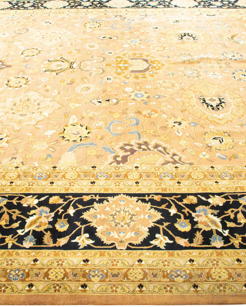 Mogul, One-of-a-Kind Hand-Knotted Area Rug Yellow, 10' 0 x 14' 3