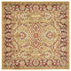 Unique Loom Tan Asheville Voyage 4' 0 x 4' 0 Square Rug