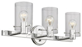 Munich 3 Light Polished Chrome Vanity Sconce