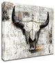 "White Cowskull" by GraphINC, Print on Canvas, 24"x24"