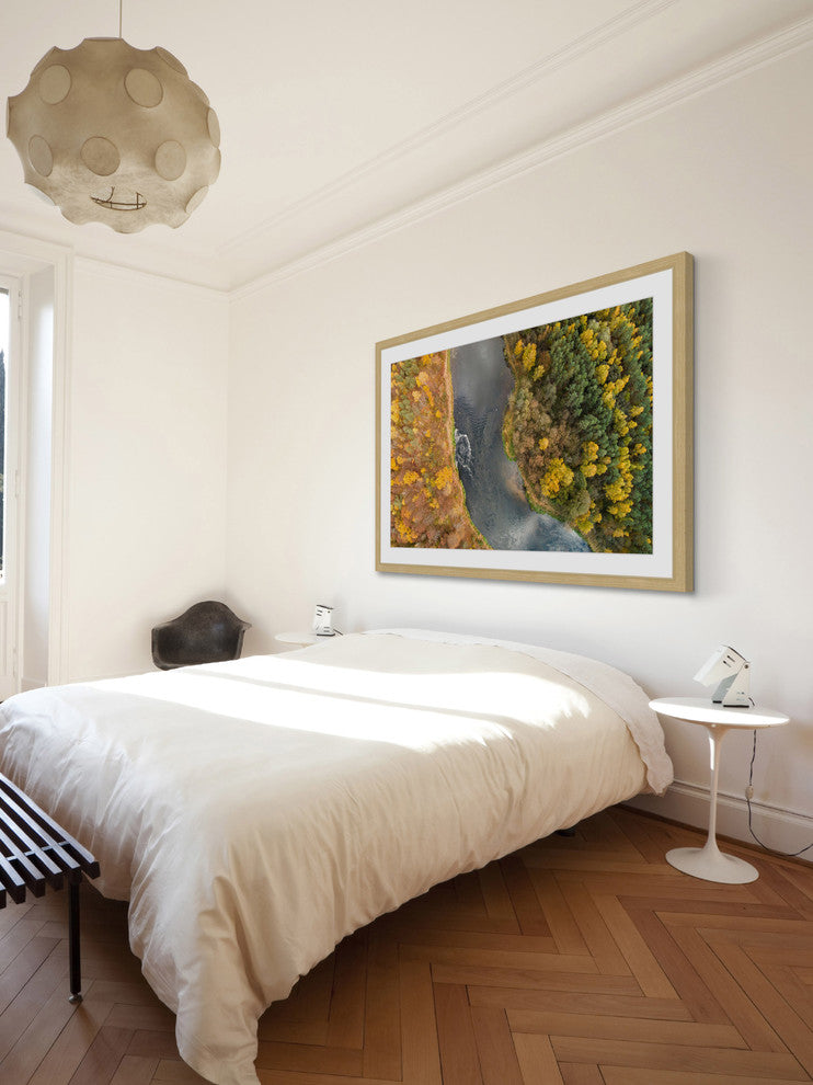 "Lazy River" Framed Print by Karolis Janulis