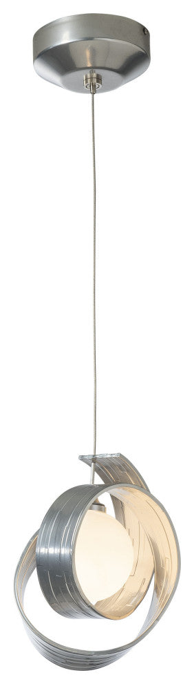 Riza Low Voltage Mini Pendant Sterling Opal Glass Standard
