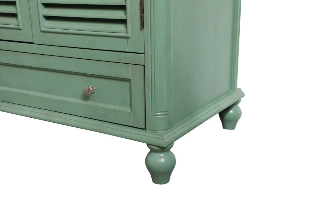 Home Living Single Bathroom Vanity, Vintage Mint, 36"