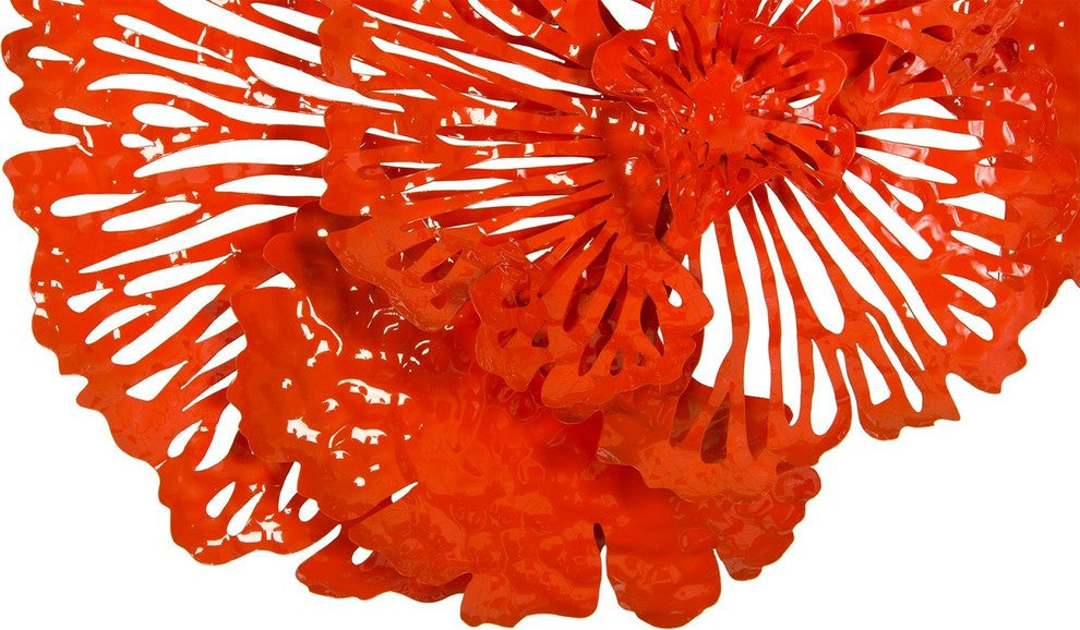 Flower Wall Art, Coral, Small