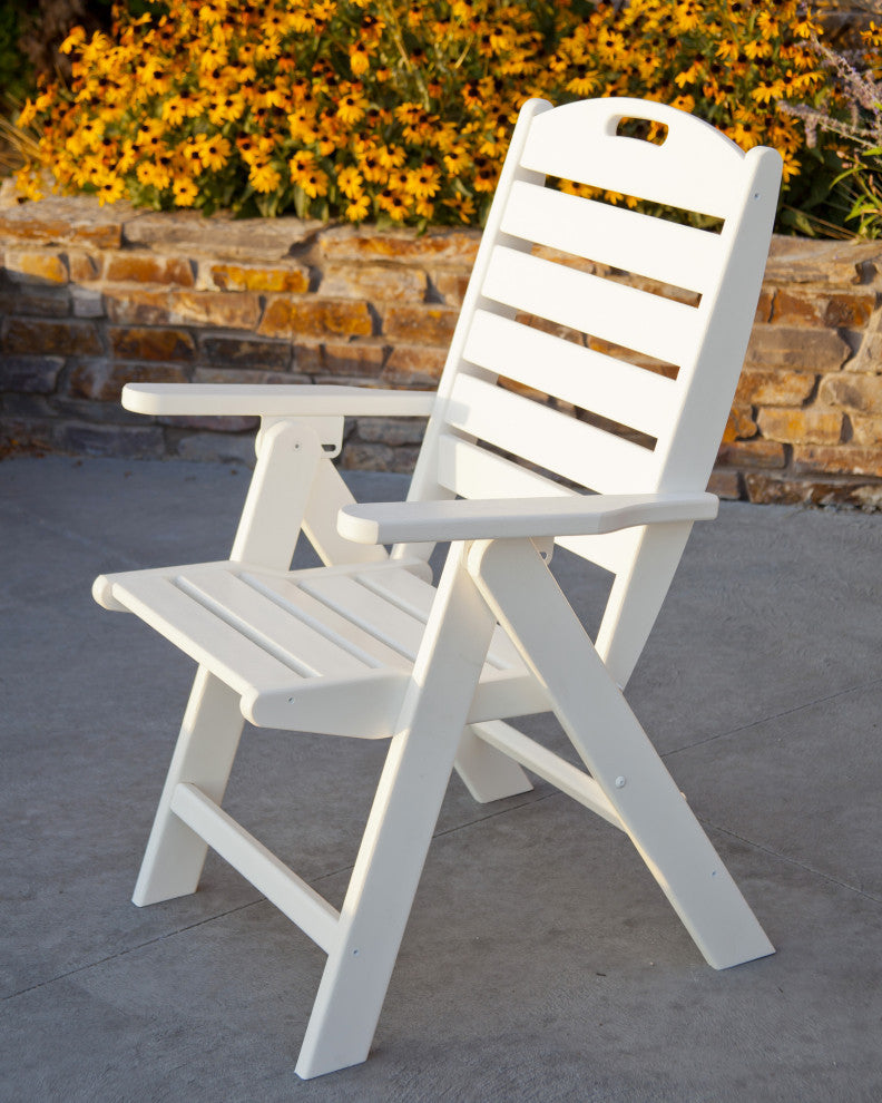 Polywood Nautical Highback Chair, Mahogany