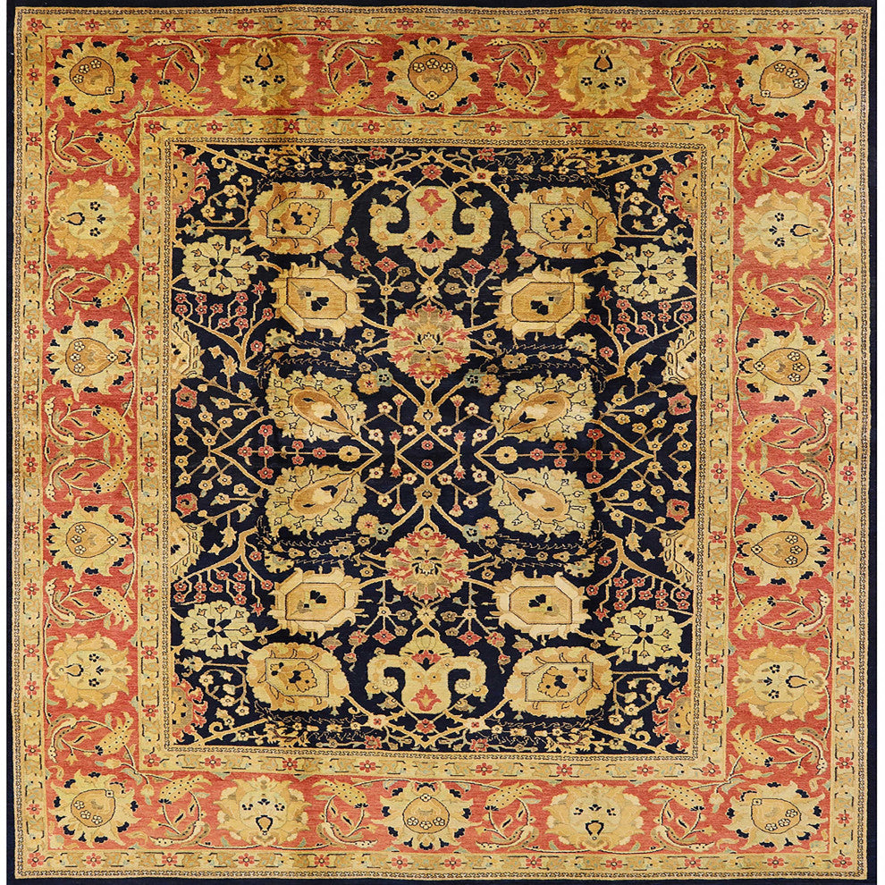Ahgly Company Indoor Square Mid-Century Modern Area Rugs, 7' Square