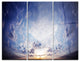 "Blue Celestial Landscape" Photo Metal Wall Art, 3 Panels, 36"x28"