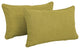 20"x12" Outdoor Spun Polyester Back Support Pillows, Set of 2, Avocado