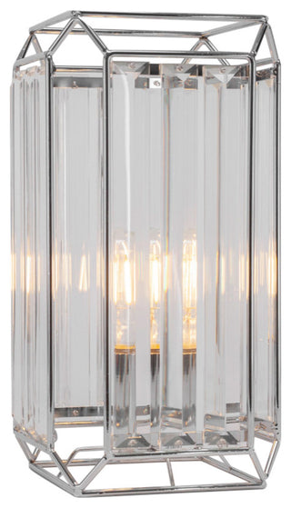 Genesis Accent Table Lamp Shown, Chrome Finish With 3 Watt LED Bulb