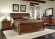 Liberty Furniture Rustic Traditions King Sleigh Bed in Rustic Cherry 589-BR-KSL