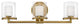 Hinkley Rixon Three Light Vanity, Heritage Brass