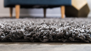 Unique Loom Graphite Gray Solid Shag 2'x3' Area Rug
