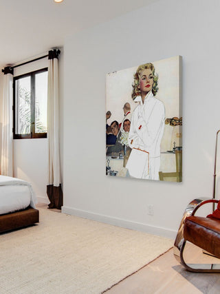 "Too Young for Trouble" Painting Print on Wrapped Canvas