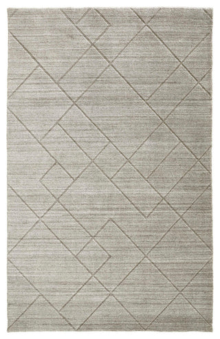 Weave & Wander Tatem Minimal Viscose Rug, Beige/Gray, 8' X 10'