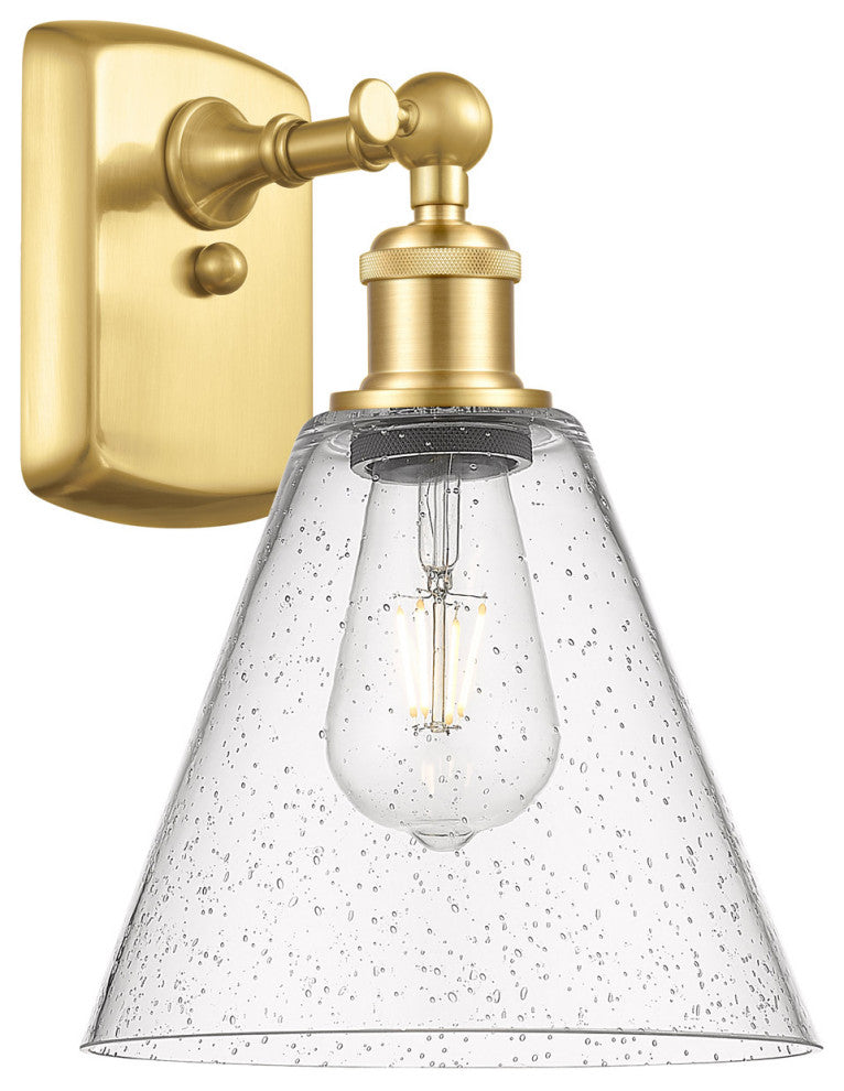 Innovations 516-1W-SG-GBC-84-LED 1-Light Sconce, Satin Gold