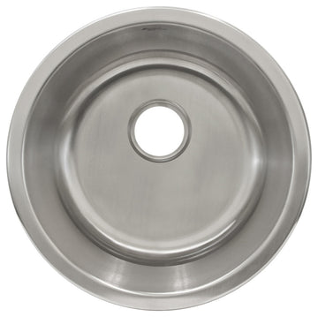 Undermount Stainless Steel Single Bowl, Bar or Prep Sink L101, 18 1/4"