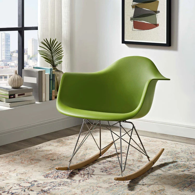 Rocker Bucket Chair, Apple Green
