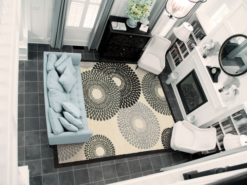 Nourison GRAPHIC ILLUSIONS 118 PARCHMENT RUG