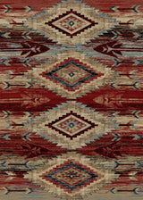 American Destination Broken Bow Lodge Area Rug, Multi, 7'10"x9'10"