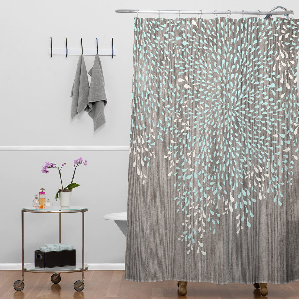 Deny Designs Iveta Abolina Coastal Raindrops Shower Curtain