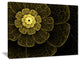 "Light Yellow Metallic Fabric Flower" Digital Canvas Print, 40"x30"