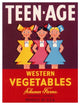 "Teen - Age Western Vegetables" Digital Paper Print by Retrolabel, 29"x38"