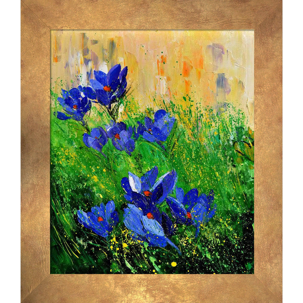 Crocusses, 20x24, Florentine Gold Frame 20"x24"