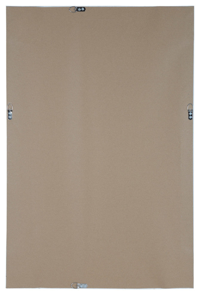 Evans Framed Floating Wall Mirror, Black 24x36