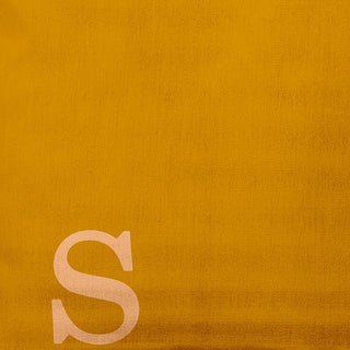 16"x16" Modern Monogram Decorative Throw Pillow, Autumn Gold