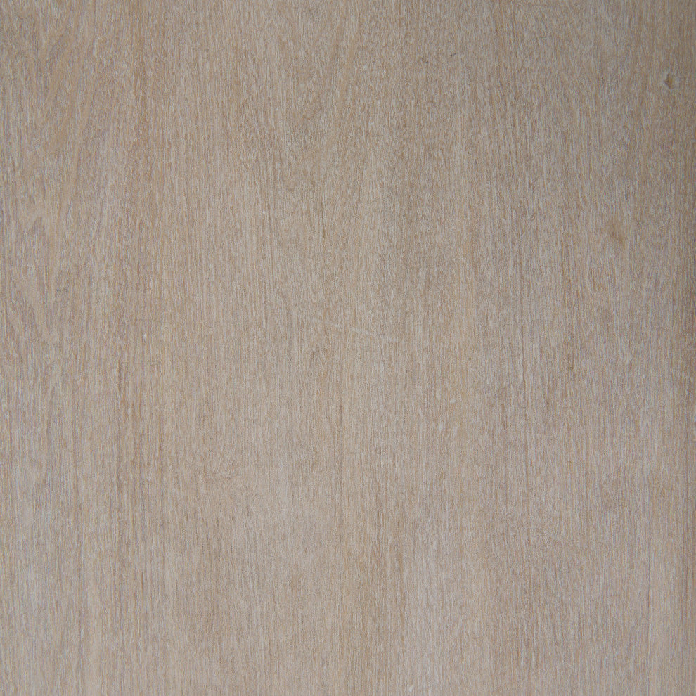 Genevieve II Light Brown Fir Veneer w/ Black Metal Base Sideboard