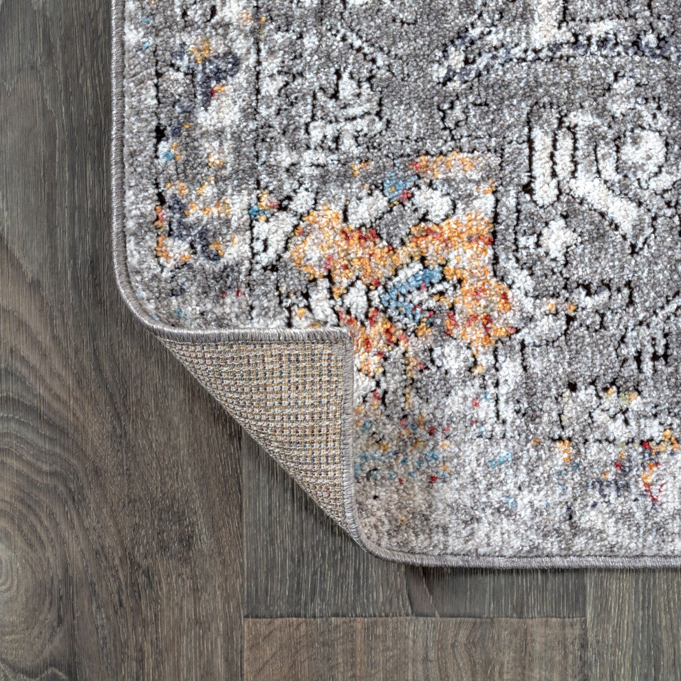 Izmir Vintage Medallion Area Rug, 2 X 8