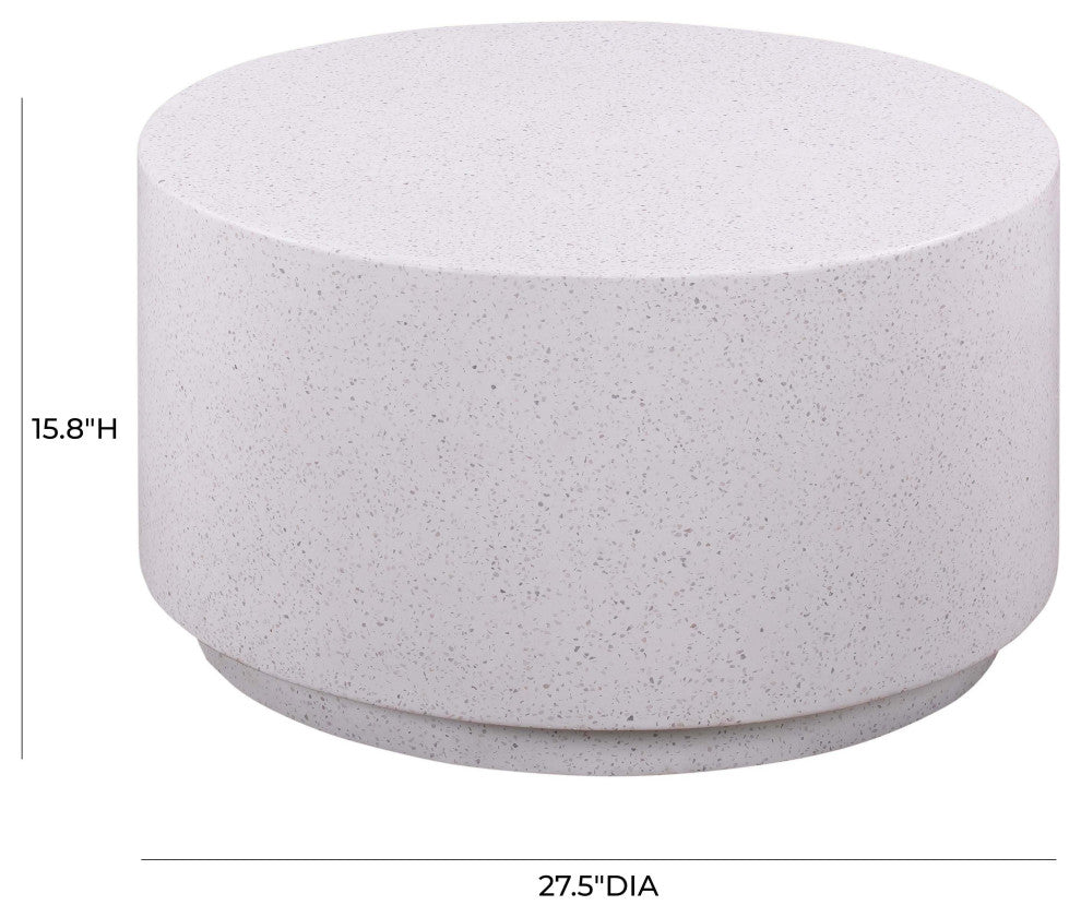 Terrazzo Light Speckled Coffee Table - Grey