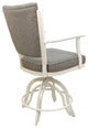 Montana Swivel Tilt Metal 30" Bar Stool or Counter 26" on A Base, Hemsath Driftwood - White, 30"
