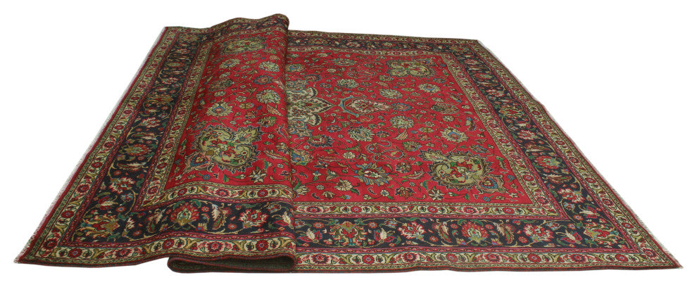 Fine Vintage Distressed Danya Red Rug